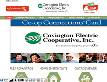 Tablet Screenshot of covingtonelectric.coop